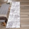 World Rug Gallery Distressed Abstract Runner Rug 2'x7' Gray 910GRAY2X7 - alternate 1